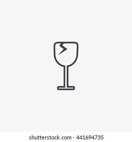 wine glasses, icon