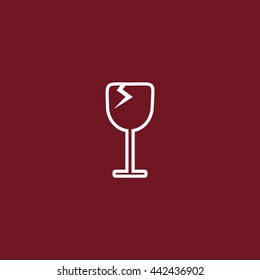 wine glasses, icon