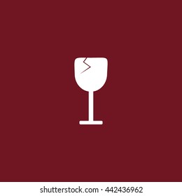 wine glasses, icon