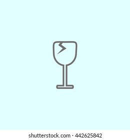 wine glasses, icon