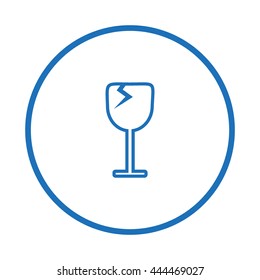 wine glasses, icon