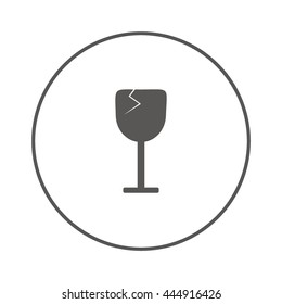 wine glasses, icon