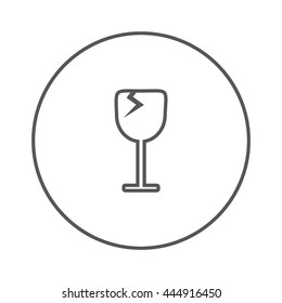 wine glasses, icon