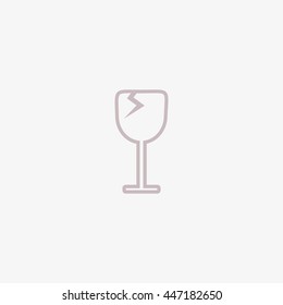 wine glasses, icon