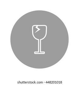 wine glasses, icon