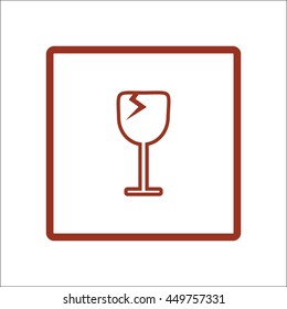 wine glasses, icon
