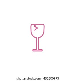 wine glasses, icon