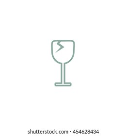 wine glasses, icon