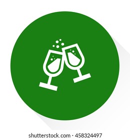 wine glasses icon 