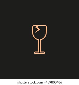 wine glasses, icon