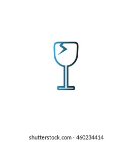 wine glasses, icon