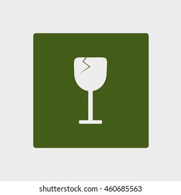 wine glasses, icon
