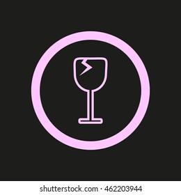 wine glasses, icon