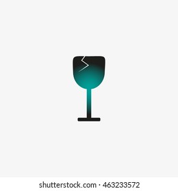wine glasses, icon