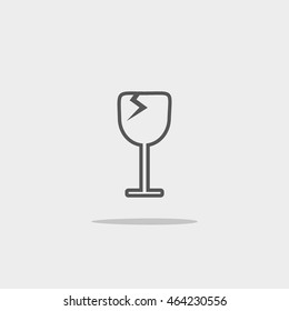 wine glasses, icon