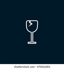 wine glasses, icon