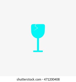 wine glasses, icon
