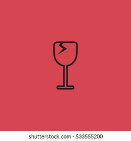 wine glasses, icon