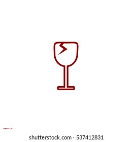 wine glasses, icon