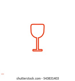 wine glasses, icon