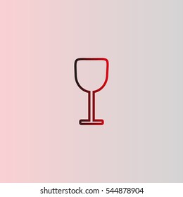 wine glasses, icon