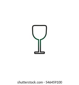 wine glasses, icon
