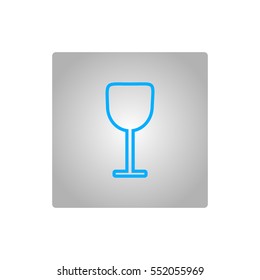 wine glasses, icon