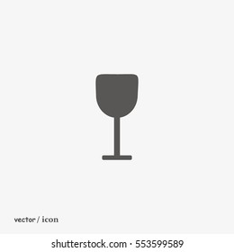 wine glasses, icon