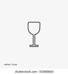 wine glasses, icon