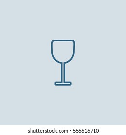 wine glasses, icon