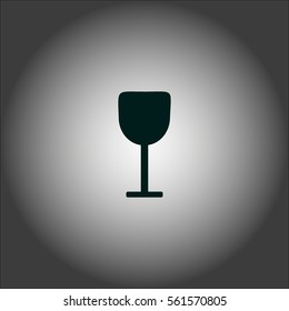wine glasses, icon