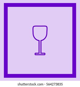 wine glasses, icon