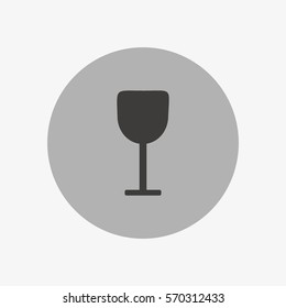 wine glasses, icon