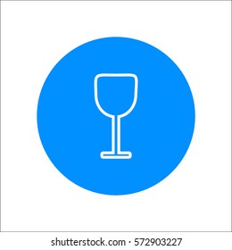 wine glasses, icon