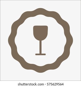 wine glasses, icon