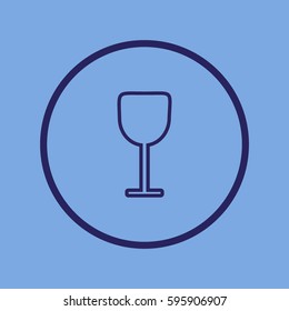 wine glasses, icon