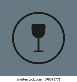 wine glasses, icon