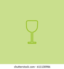 wine glasses, icon