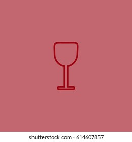 wine glasses, icon