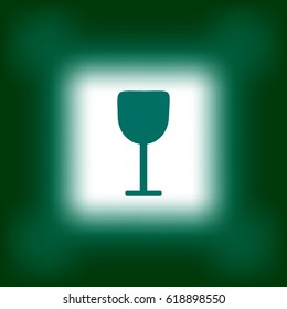 wine glasses, icon