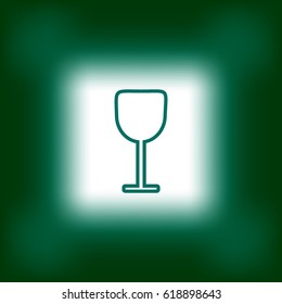 wine glasses, icon