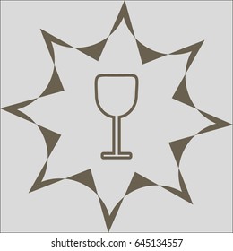 wine glasses, icon