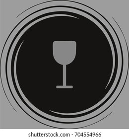 wine glasses, icon