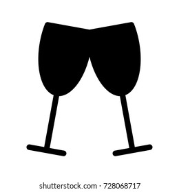 Wine glasses icon 