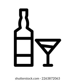 wine glasses icon or logo isolated sign symbol vector illustration - high quality black style vector icons
