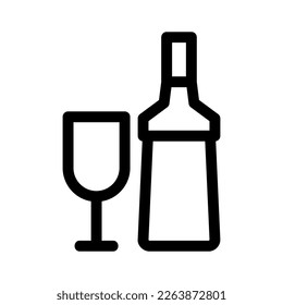 wine glasses icon or logo isolated sign symbol vector illustration - high quality black style vector icons
