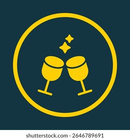 Wine Glasses trendy vector art design comely amazing design colorful useful illustration.eps