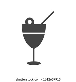 wine glasses vector icon with white background