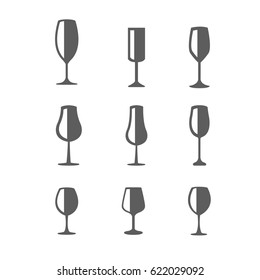 Wine glasses vector illustration