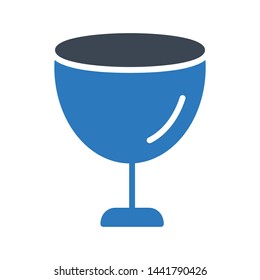 wine glyph color vector icon